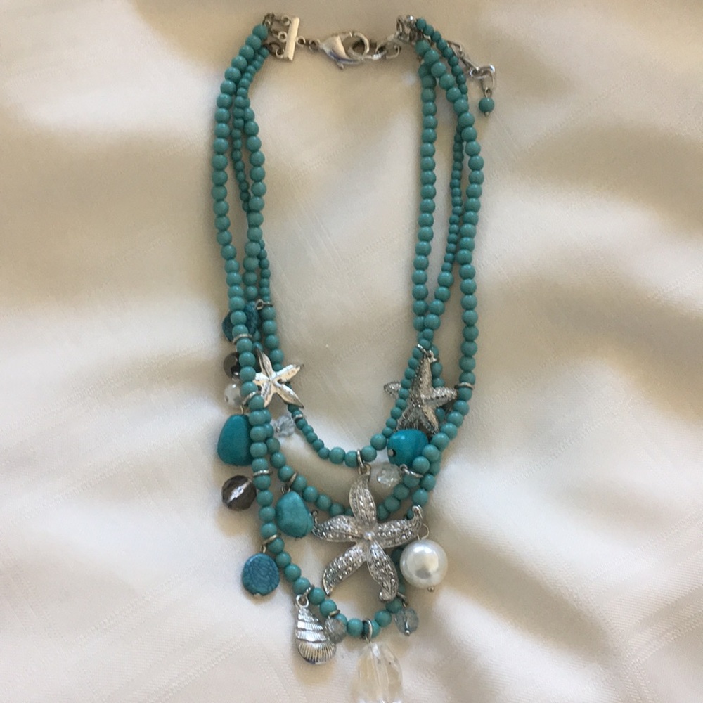3 Strand Beach Day Necklace